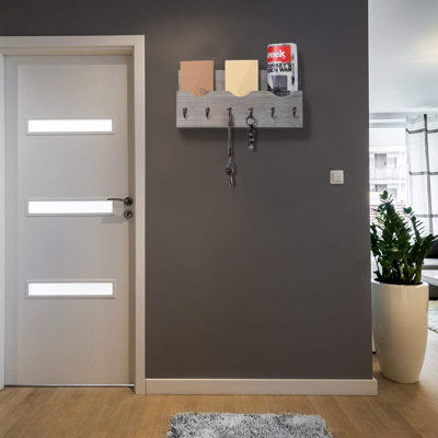 Alessia Solid + Manufactured Wood Wall Organizer