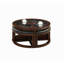 Table basse avec plateau en verre