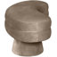 Banc rembourré en velours taupe Zenna-1821666956