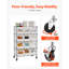 69 cm W Steel and Rubber Storage Rack