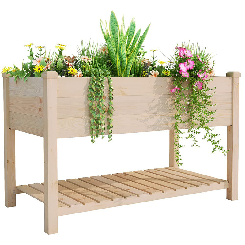 Suell Wood Elevated Planter