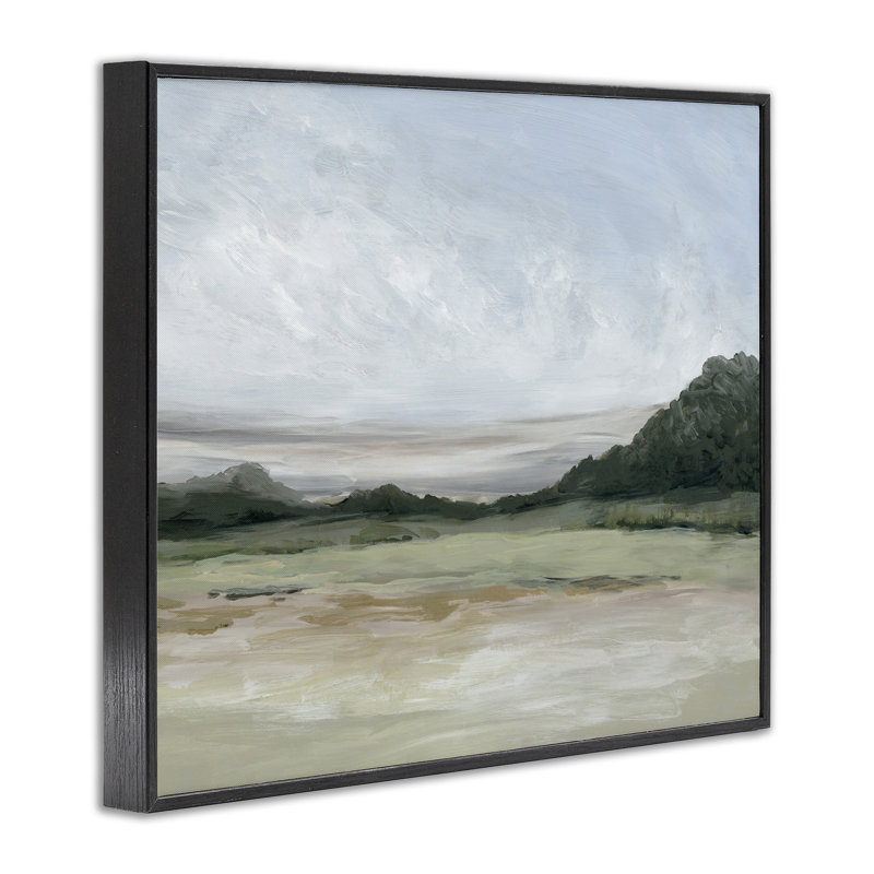 Giclée encadrée Crisp Horizons, design par Jacob Q, H 11 po x l 14 po, Giclée encadrée noir minuit