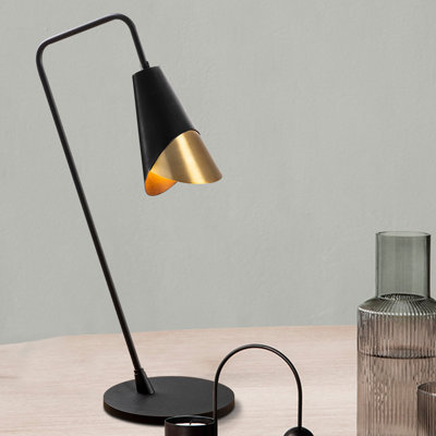 Lampe de bureau noire 19,69 po GrangeoverSands