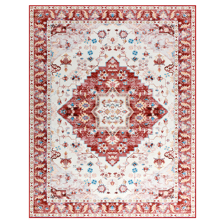 Shonica Washable Abstract Indoor Rug