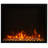 43.25'' W Black Electric Fireplace