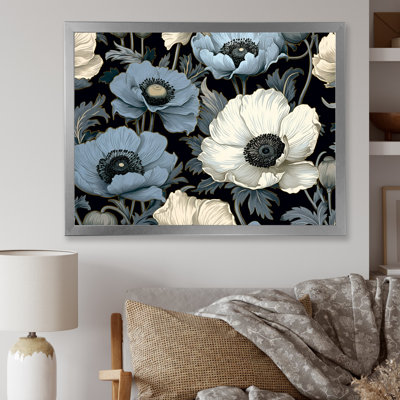 Coquelicots Euphoria bleu et gris I