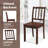 Costway Wood Dining Chair Set Of 2 With Rubber Wood Legs Curved Backrest For Kitchen-976471957