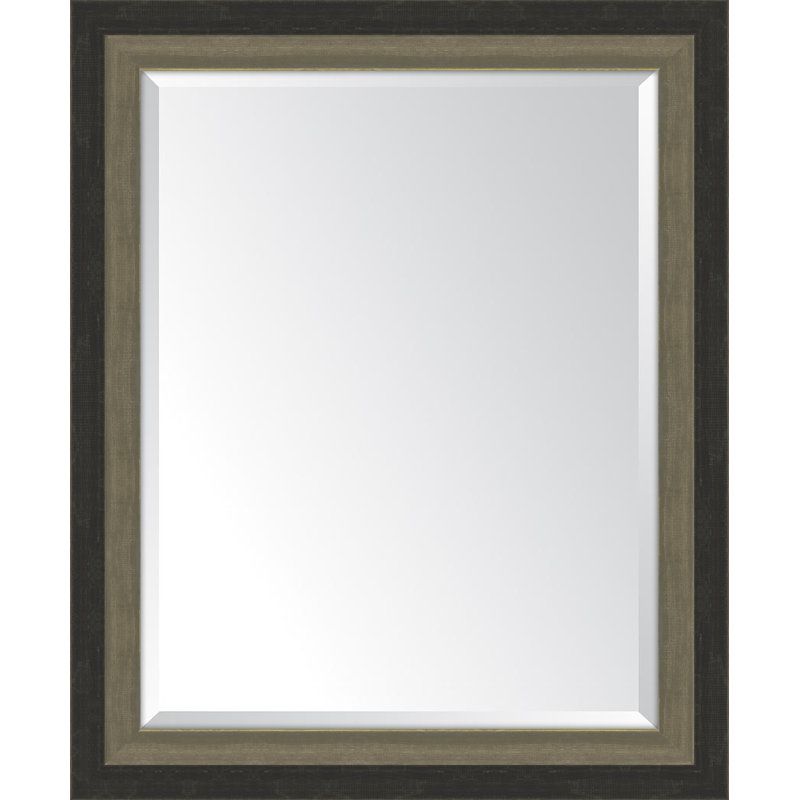 Mali Wood Flat Wall Mirror, 42" H x 30" W, Pink