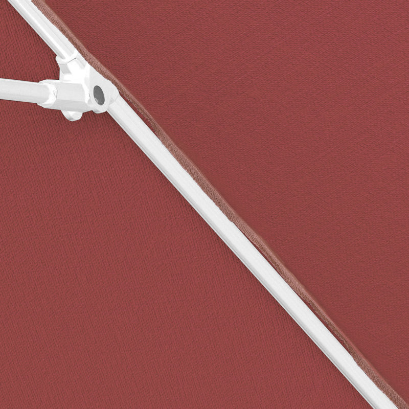 Parasol en fibre de verre 7,5 pi avec passe-partout blanc, Rose