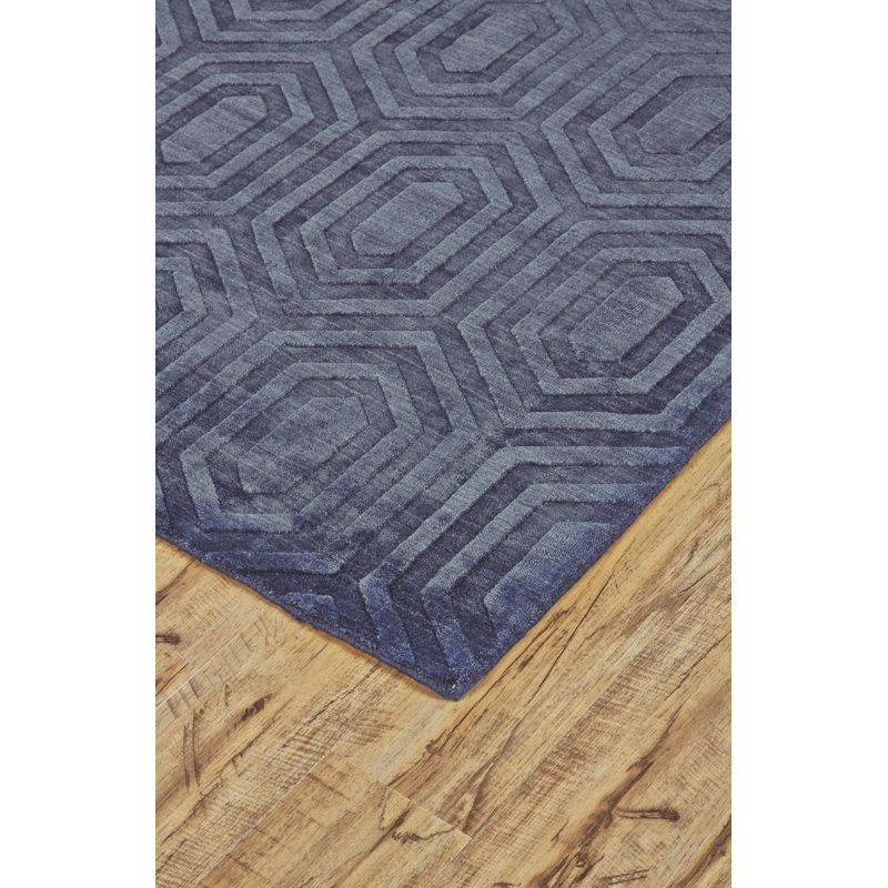 Brij Performance Viscose Geometric Indoor Rug, Rectangle 7'9" x 9'9"