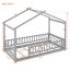 Structure de lit simple en bois avec clôture-118038487-118038490