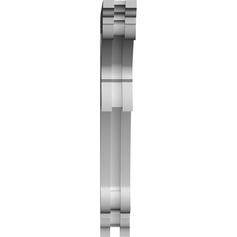 Corbeau en PVC de qualité architecturale Sellek, H 14 po x l 8 po x P 1,875 po