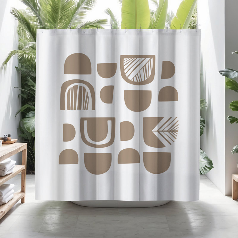 Coco Shower Curtain, Beige