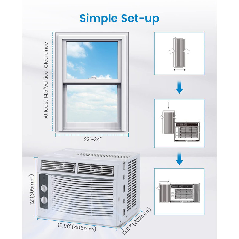 Climatiseur de fenêtre Zstar 5000 BTU