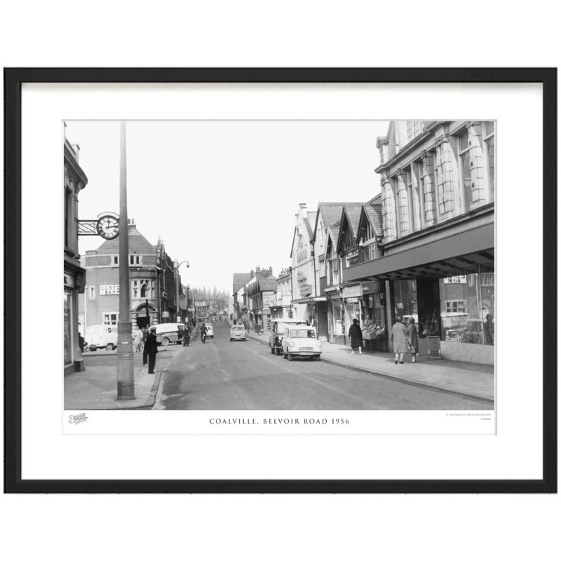 Coalville, Belvoir Road 1956 - Single Picture Frame Print, 63.3cm H x 83.5cm W x 2.3cm D