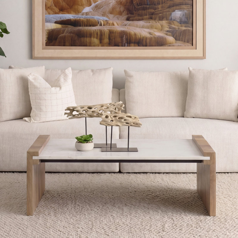 Cecila Marble Top Single Coffee Table
