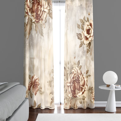Aided Semi Sheer Curtain Panel Pair