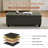 51" W Linen Upholstered Flip Top Storage Bench-503822498