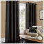 Luxury Faux Silk Lined Eyelet Curtains Pair - Elegant Window Drapes with Solid Colour Finish for Living Room Bedroom Dining Room Home Décor-126391886-126391889