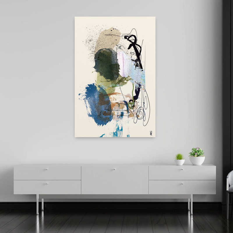 Art contemporain contemporain abstrait, H 60 po x l 40 po