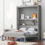 Lit escamotable mural avec tablettes Murphy-107507885-107507886