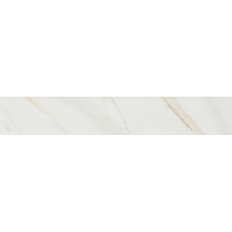 Astoria 3 in. x 18 in. Polished Porcelain Bullnose Tile Trim, Vena