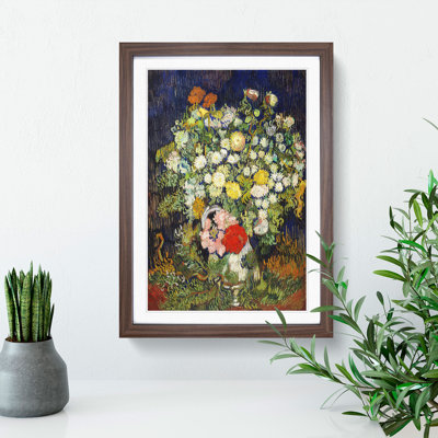 Bouquet of Flowers by Vincent Van Gogh - Framed Print