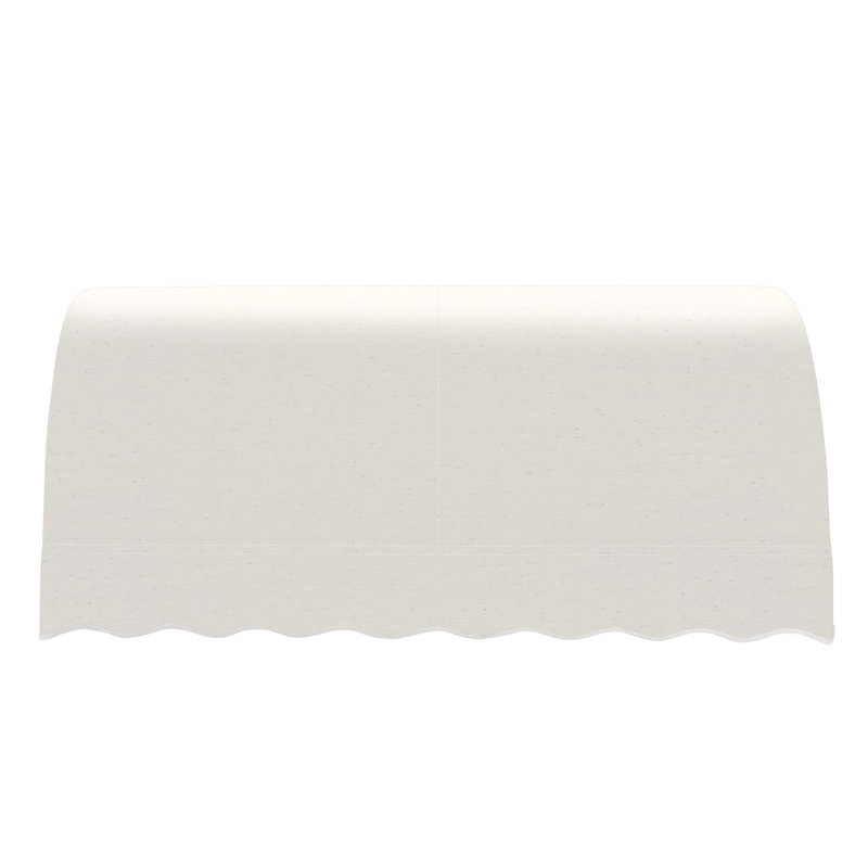 Awntech Savannah Acrylic Fabric Fixed Awning, Oatmeal Tweed, 44" H x 100.5" W x 36" D