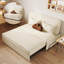 Canapé-lit en tissu beige mat 59,06 po-130003464