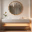 Miroir décoratif rond en bois massif Wavy-905634679-905634678