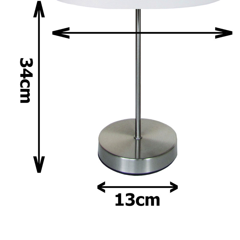 Pifer Metal Lamp Base Lamp, Brass Chrome
