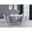 Chaise d'appoint Cheskel en gris clair