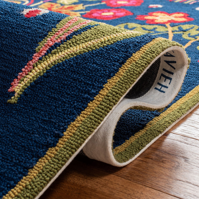 Doyle Hand Hooked Performance Southwestern Rug, Square 6'