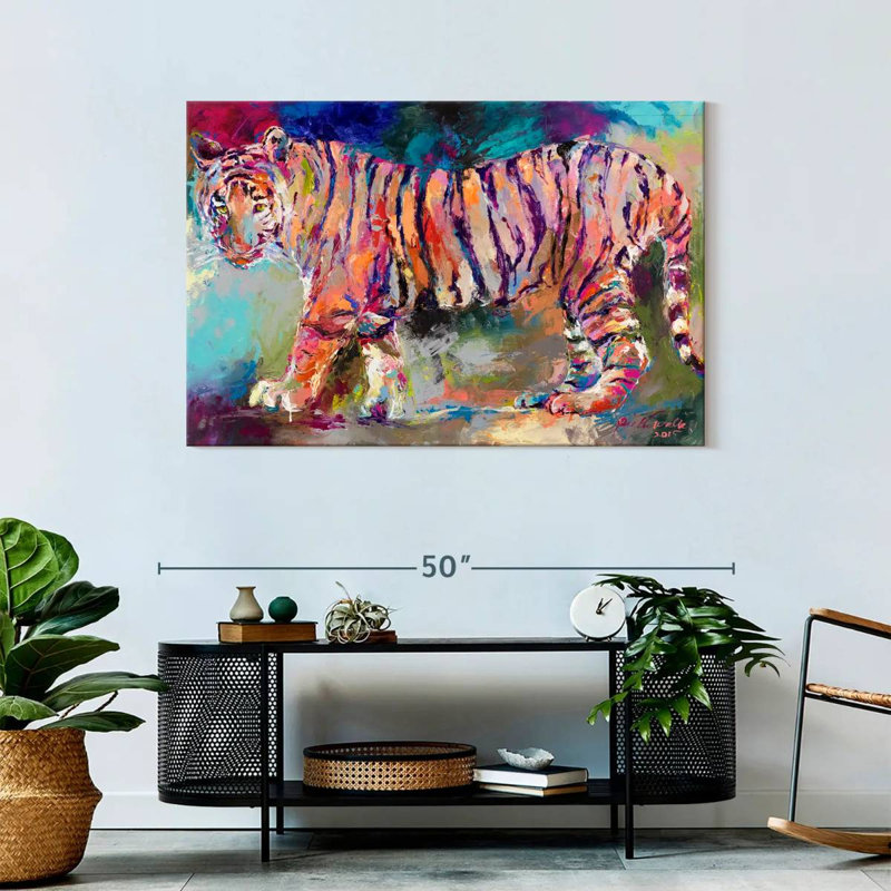 Tigre royal du Bengale sur toile, H 30 po x l 45 po x P 1,25 po