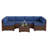 7 Piece Rattan Sectional Seating Group with Cushions-809038307-809152057