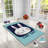 Luxurious Polyester Area Rug, 3.3 x 4.6 Feet | 740 g/m² Velvet Fabric, Non-Slip Felt Dot Underside, Laminated Sponge for Comfort | Antibacterial, Machine Washable at 86°F | Elegant Digital Print Design for Home Décor-103166029