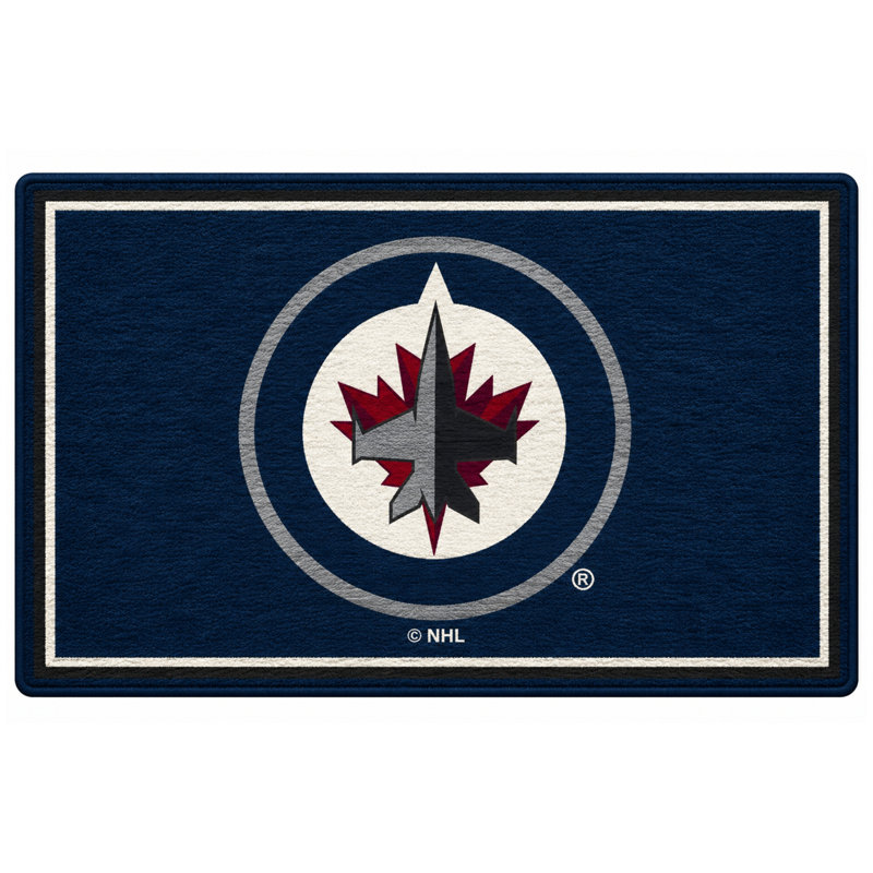 Tapis Winnipeg Jets Spirit, Rectangle 3 pi 10 po x 5 pi 4 po