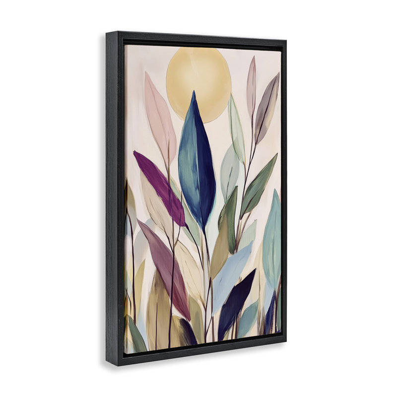 Cadre flottant invoqué par la lune, design par Annabelle Hall, Cadre flottant noir de jais, H 25 po x l 17 po