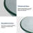 16-1/2 in. Clear Crackle Glass Vessel Basin Glass Circular Vessel Bathroom Sink with Chrome Pop-up Drain