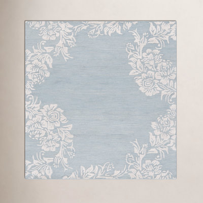 Hand-Tufted Wool Floral Rug