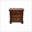 Ensemble de chambre à coucher grand lit transitionnel brun noyer foncé 4 pièces avec rangement | Bois | Brun noyer foncé