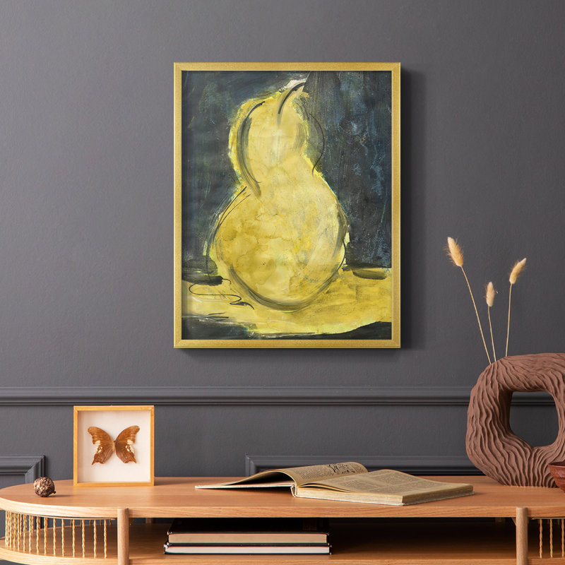 Reproduction encadrée Urban Pear II - bois massif, H 28 po x l 22 po