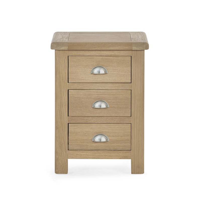 Jeremey 45cm W Solid Wood Bedside Table