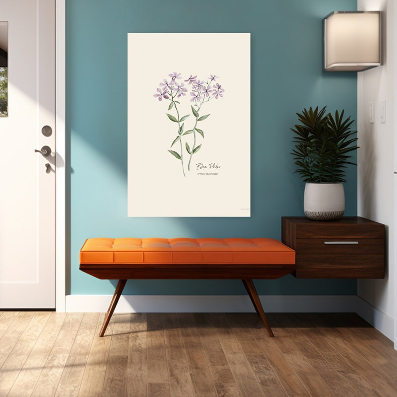  Phlox, art floral contemporain, H 48 po x l 32 po