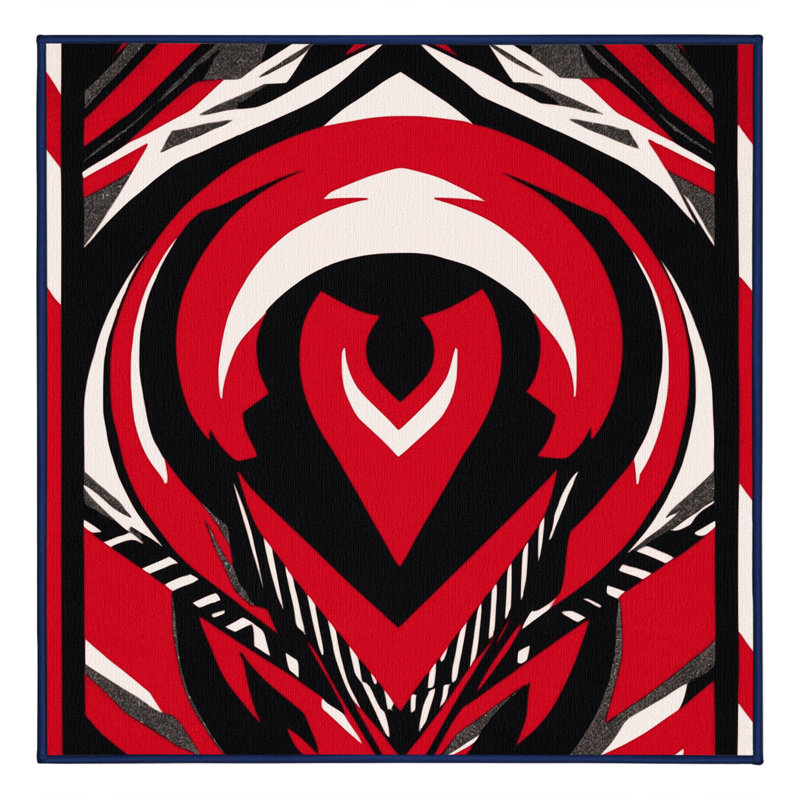 Ruby Noir Rug, Square 6'