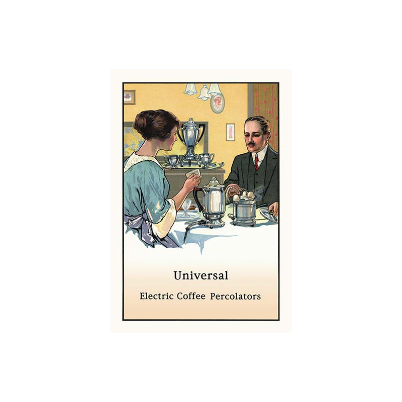 Rétro-affiche de café universal electric