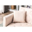 Fauteuil en velours beige tendance avec housse amovible et accoudoirs pour se détendre à la maison