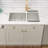 33'' L × 19'' W Undermount Stainless Steel Kitchen Sink, 50/50 Double Bowl Kitchen Sink with Sink Grid, Strainer and Roll-up Rack