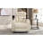270 Degree Swivel PU Leather Power Recliner Individual Seat Home Theater Recliner With Tray Table, Phone Holder, Cup Holder, USB Port, Hidden Arm Storage For Living Room, White-1767211559
