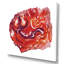 Red Vibrant Marble Universe - impression sur toile-66806424-66806429